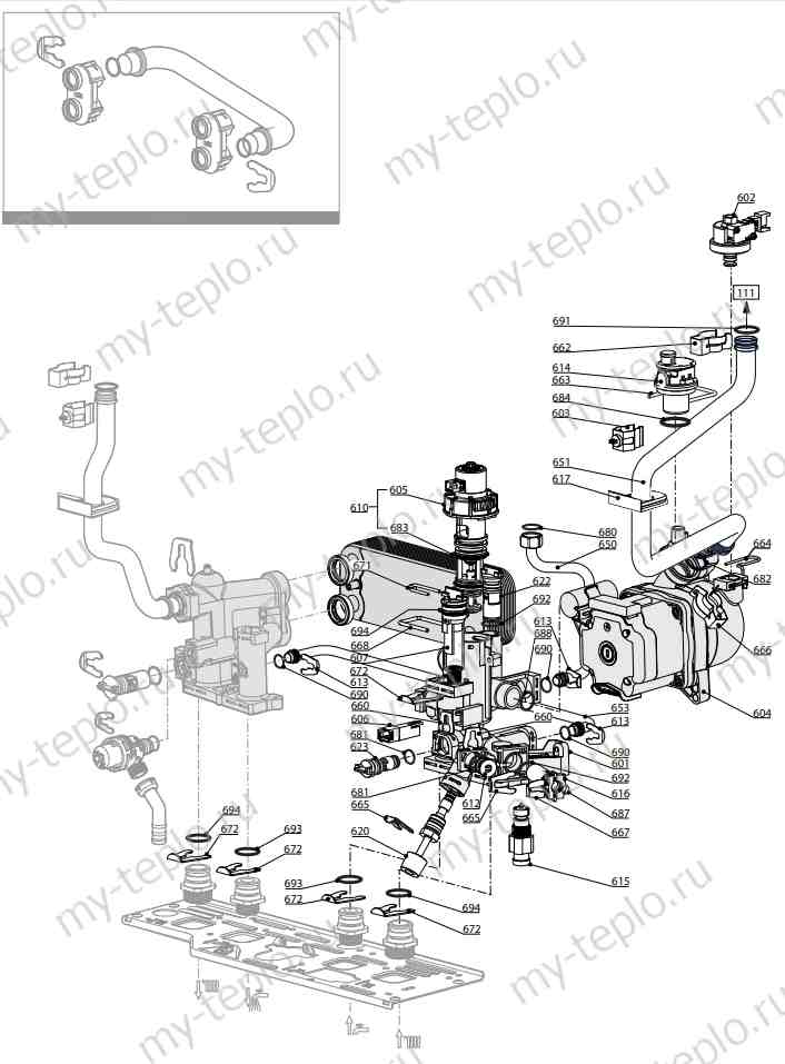 Запчасти Ariston CLAS X SYSTEM 28 CF купить в Калуге