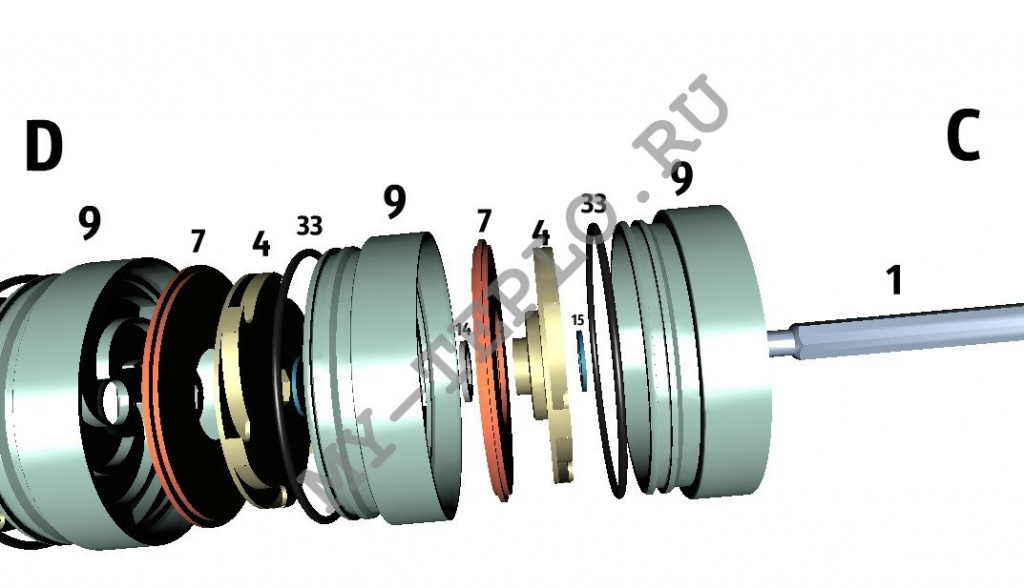 запчасти Джилекс Водомет 40/50