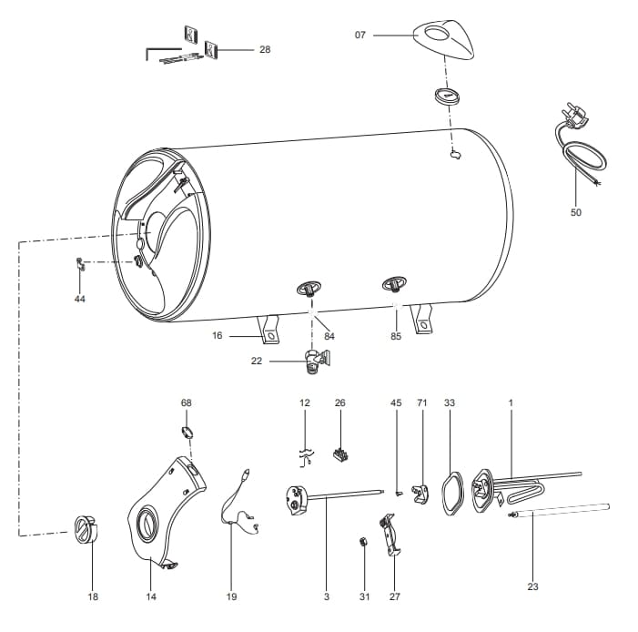 Запчасти Ariston SI-100 H купить в Калуге