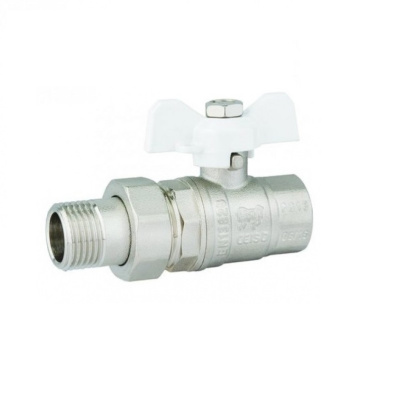 Кран шаровый 3/4" с американкой (бабочка) NEW STANDARD PROFactor (PF UBV 325S)