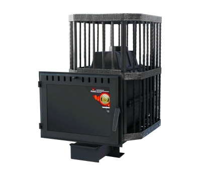 Печь банная (чугунная) Сибирь-24 (панорамное стекло)